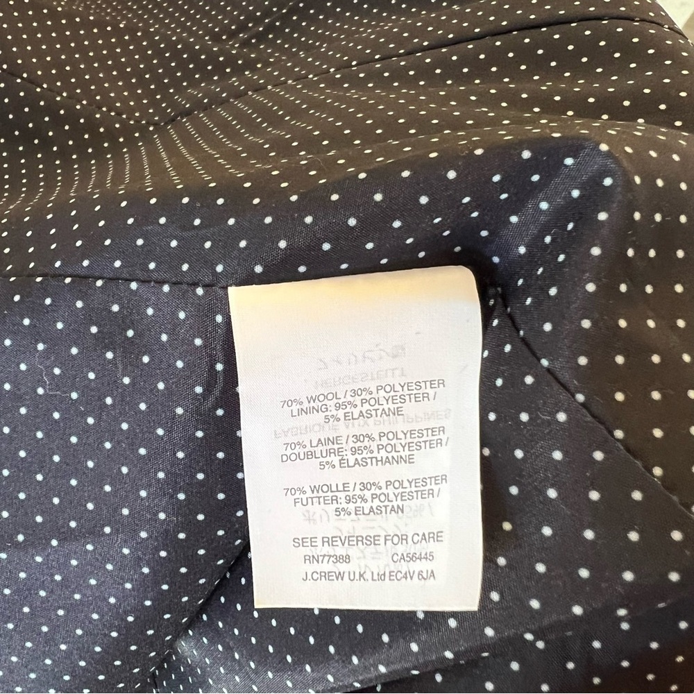 NWT J.Crew Blue and White Campbell Blazer - Picture 11 of 11